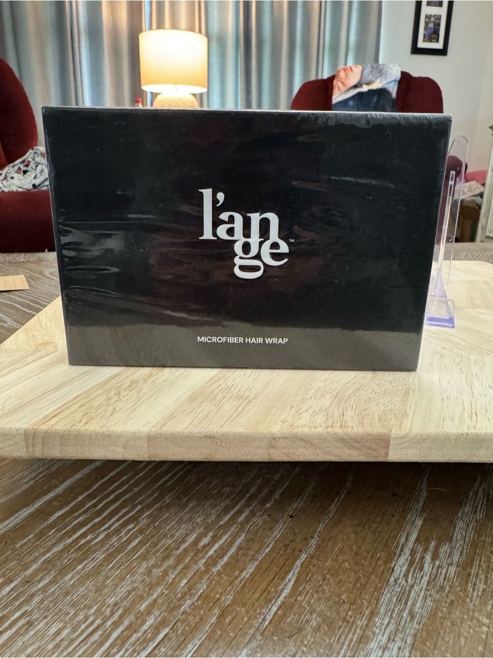 L'ange Black Microfiber Hair Wrap